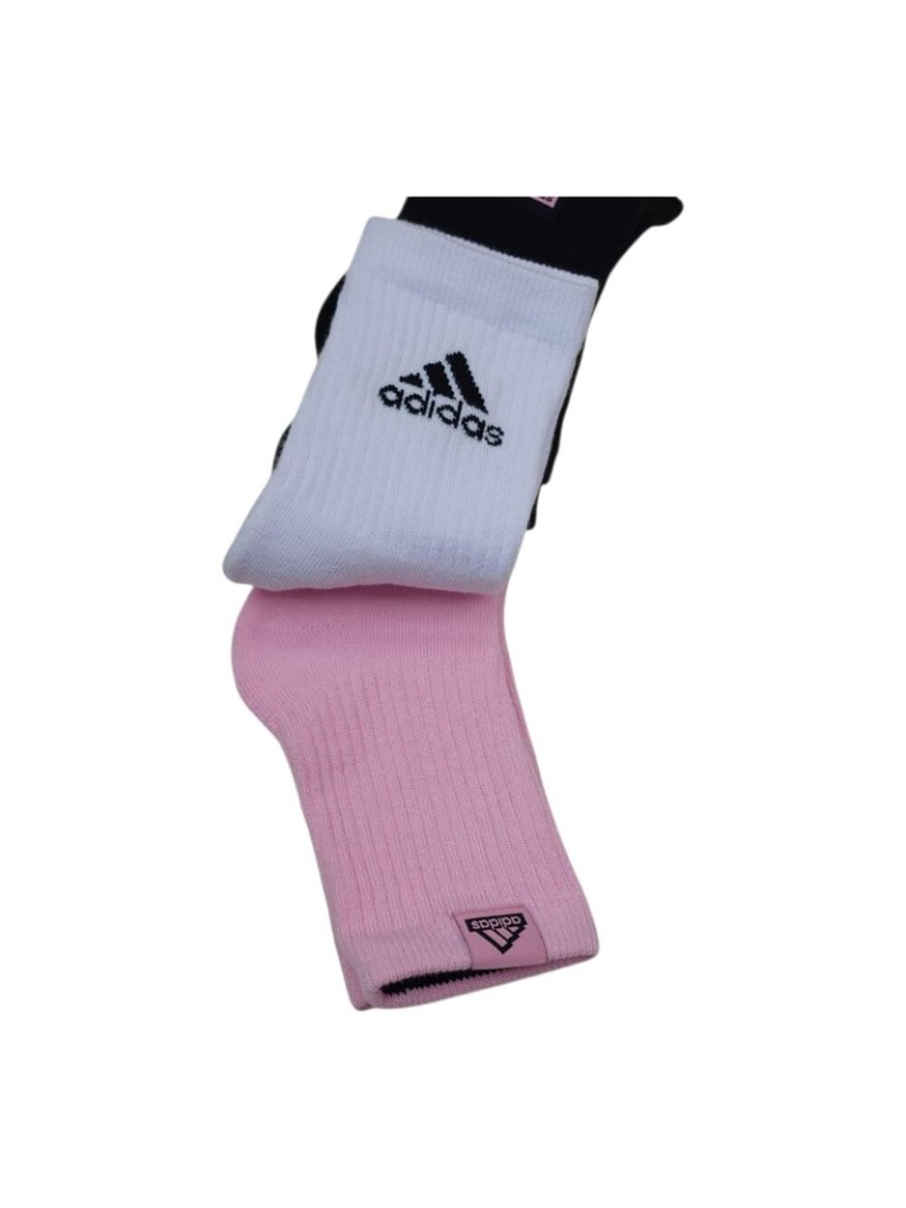 Adidas Mens Cushioned High Quarter Socks 3-Pack Large Shoe Size 6-12 - Picture 7 of 9